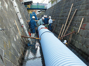 【外圧管】下水道用リブ付ポリエチレン管の特長